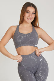 Top sportivo con spalline larghe incrociato Marmo Grigio - FGM04 - Maglie e Top - fgm04