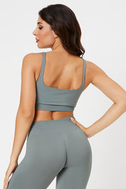 Top sportivo con spalline sottili Confidence Grigio Nebbia - FGM04 - OFFERTE SPECIALI - fgm04