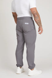 Pantaloni della tuta sportivi in cotone elasticizzato leggero Pantalone Sportivo Noah Grigio Drizzle Uomo - FGM04 - Linea Ikonic Uomo - fgm04