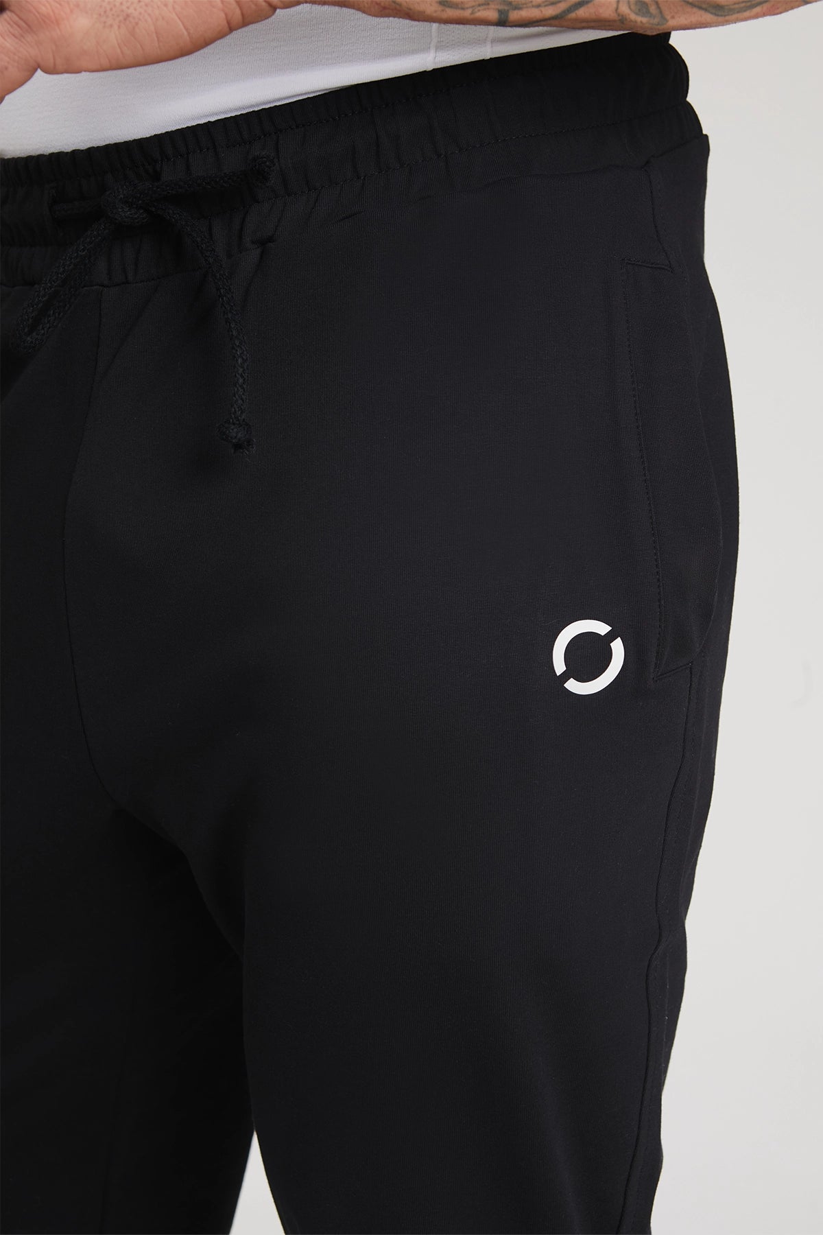 Pantaloni della tuta sportivi in cotone elasticizzato leggero Pantalone Sportivo Noah Nero Uomo - FGM04 - Linea Ikonic Uomo - fgm04