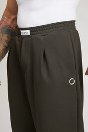 Pantaloni della tuta sportivi in cotone Pantalone Sportivo City Verde Militare Uomo - FGM04 - Linea Ikonic Uomo - fgm04