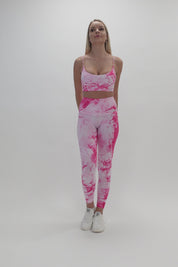 Top sportivo con spalline sottili Maltinto Rosa wow Paradiso - FGM04