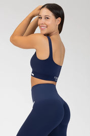 Top sportivo con spalline larghe Gym Fashion Blu Notte - FGM04 - Maglie e Top - fgm04