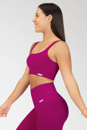 Top sportivo con spalline larghe Gym Fashion Purple - FGM04 - Maglie e Top - fgm04