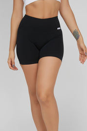 Shorts sportivi con tecnologia FIR soft push up senza arricciatura Shape - Up 2.0 Nero Pancia Piatta - FGM04 - LEGGINGS ANTICELLULITE - fgm04
