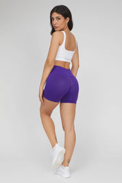 Shorts sportivi con tecnologia FIR push up senza arricciatura Shape - Up 2.0 Viola Pancia Piatta - FGM04 - LEGGINGS ANTICELLULITE - fgm04