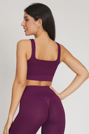 Top sportivo con spalline larghe Essence BambùFIR Dark Purple - FGM04 - Maglie e Top - fgm04