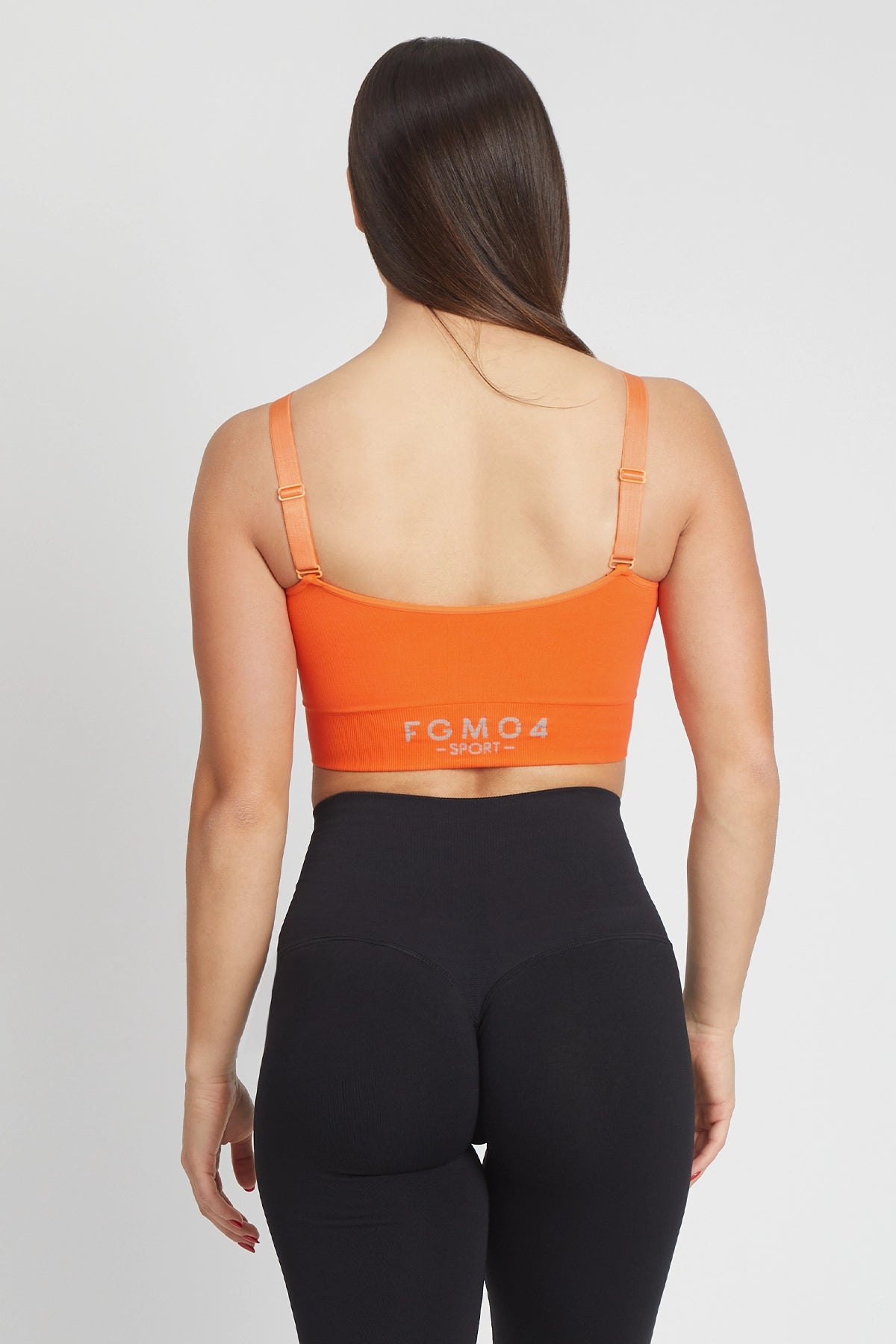 Top sportivo con spalline sottili Adele 2.0 Arancione - FGM04 - Maglie e Top - fgm04