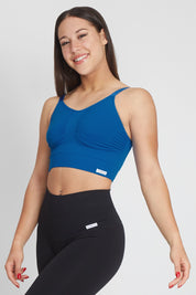 Top sportivo con spalline sottili Adele 2.0 Blu Accidia - FGM04 - Maglie e Top - fgm04