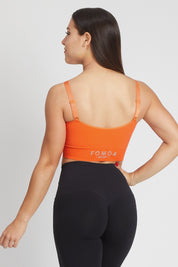 Top sportivo con spalline sottili Adele 2.0 Arancione - FGM04 - Maglie e Top - fgm04