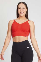 Top sportivo con spalline sottili sportivo con spalline sottili Adele 2.0 Rosso Fiamma - FGM04 - Maglie e Top - fgm04