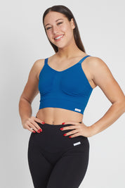 Top sportivo con spalline sottili Adele 2.0 Blu Accidia - FGM04 - Maglie e Top - fgm04