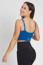 Top sportivo con spalline sottili Adele 2.0 Blu Accidia - FGM04 - Maglie e Top - fgm04