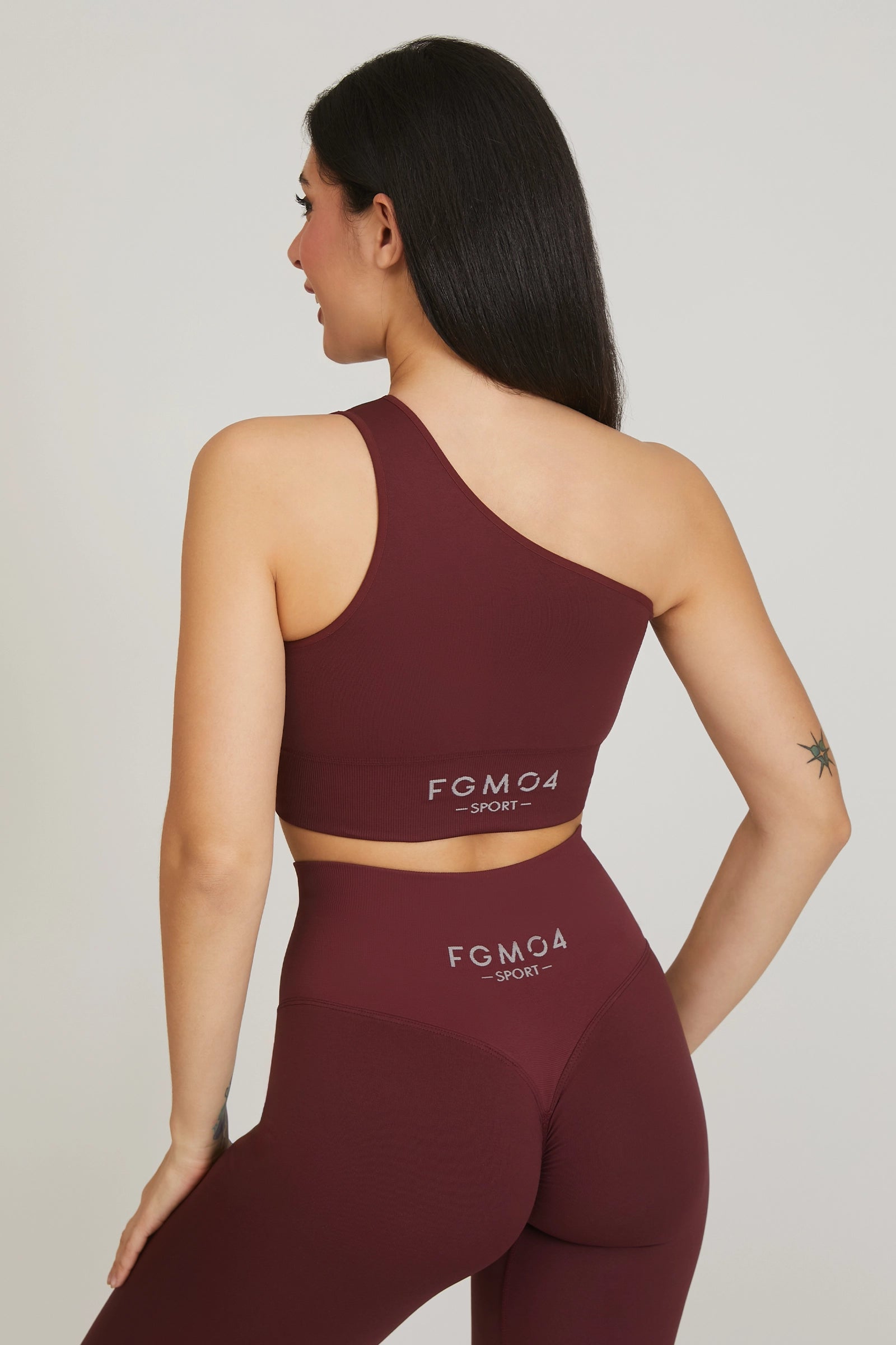 Top sportivo Monospalla Merlot - FGM04 - Maglie e Top - fgm04
