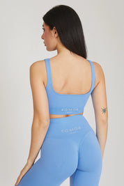 Top sportivo con spalline larghe Gym Fashion Cielo - FGM04 - Maglie e Top - fgm04