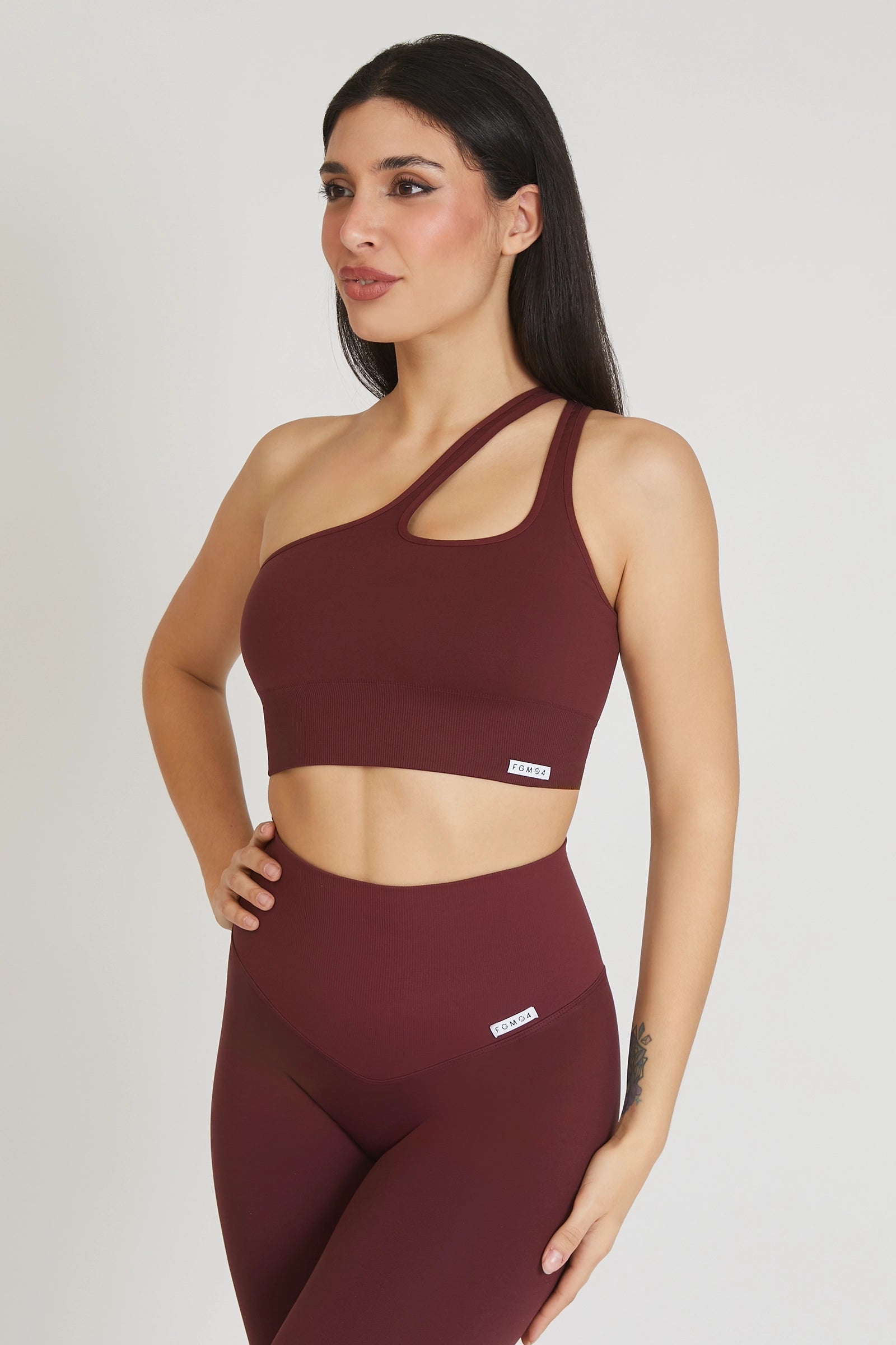 Top sportivo Monospalla Merlot - FGM04 - Maglie e Top - fgm04