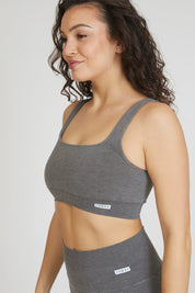 Top sportivo con spalline larghe Essence BambùFIR Stone Scuro - FGM04 - Maglie e Top - fgm04