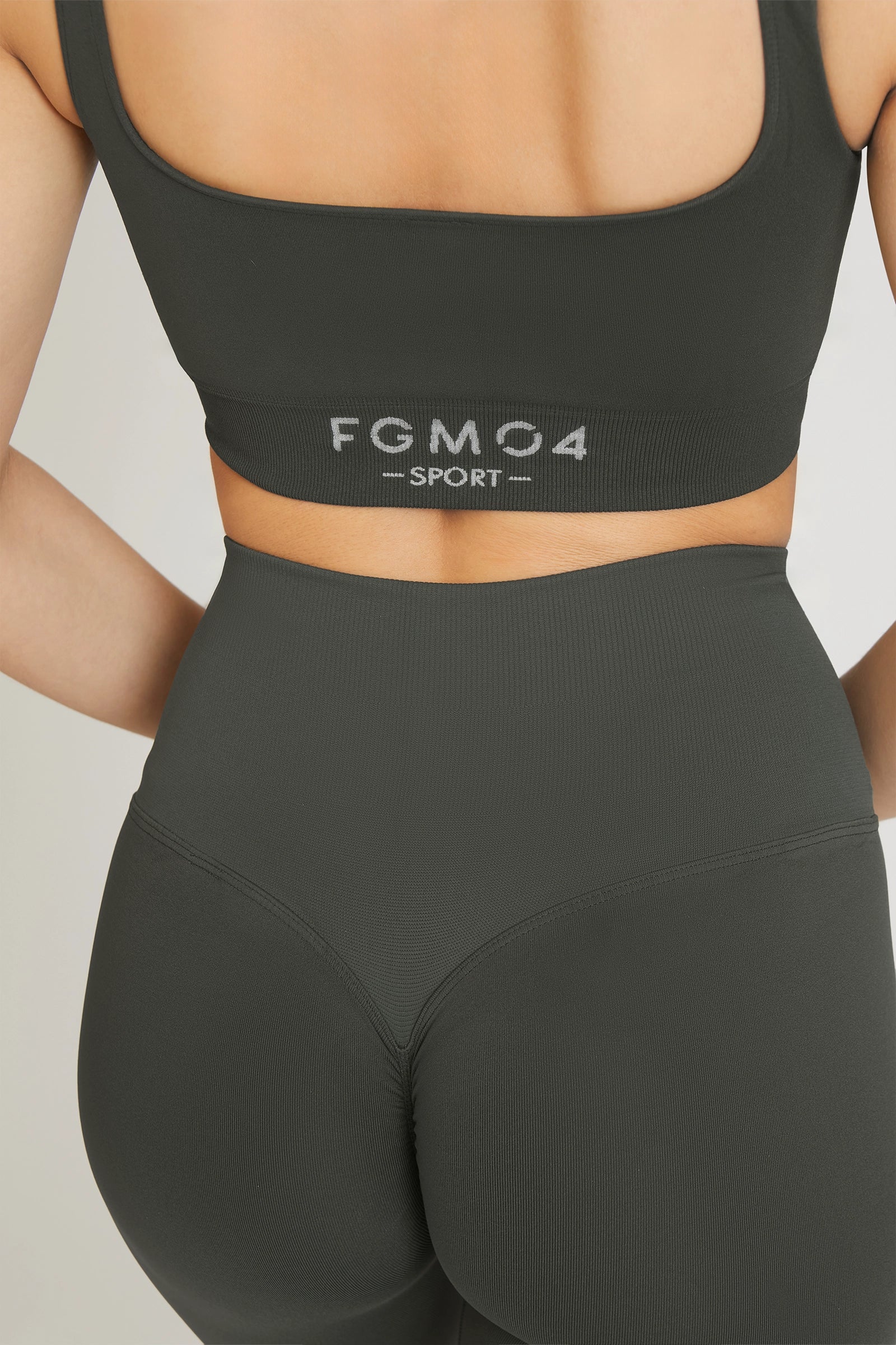 Top sportivo con spalline larghe Gym Fashion Coal Green - FGM04 - Maglie e Top - fgm04