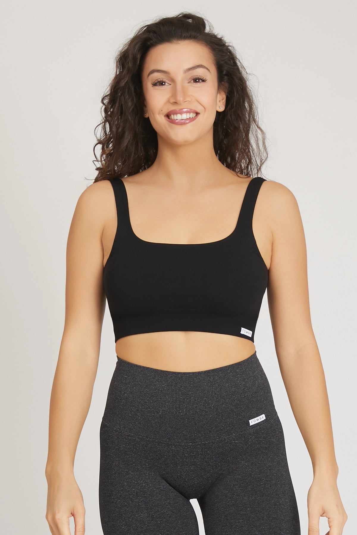 Top sportivo con spalline larghe Gym Fashion Nero - FGM04 - Maglie e Top - fgm04