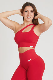 Top sportivo Monospalla Rosso Lampone - FGM04 - Maglie e Top - fgm04