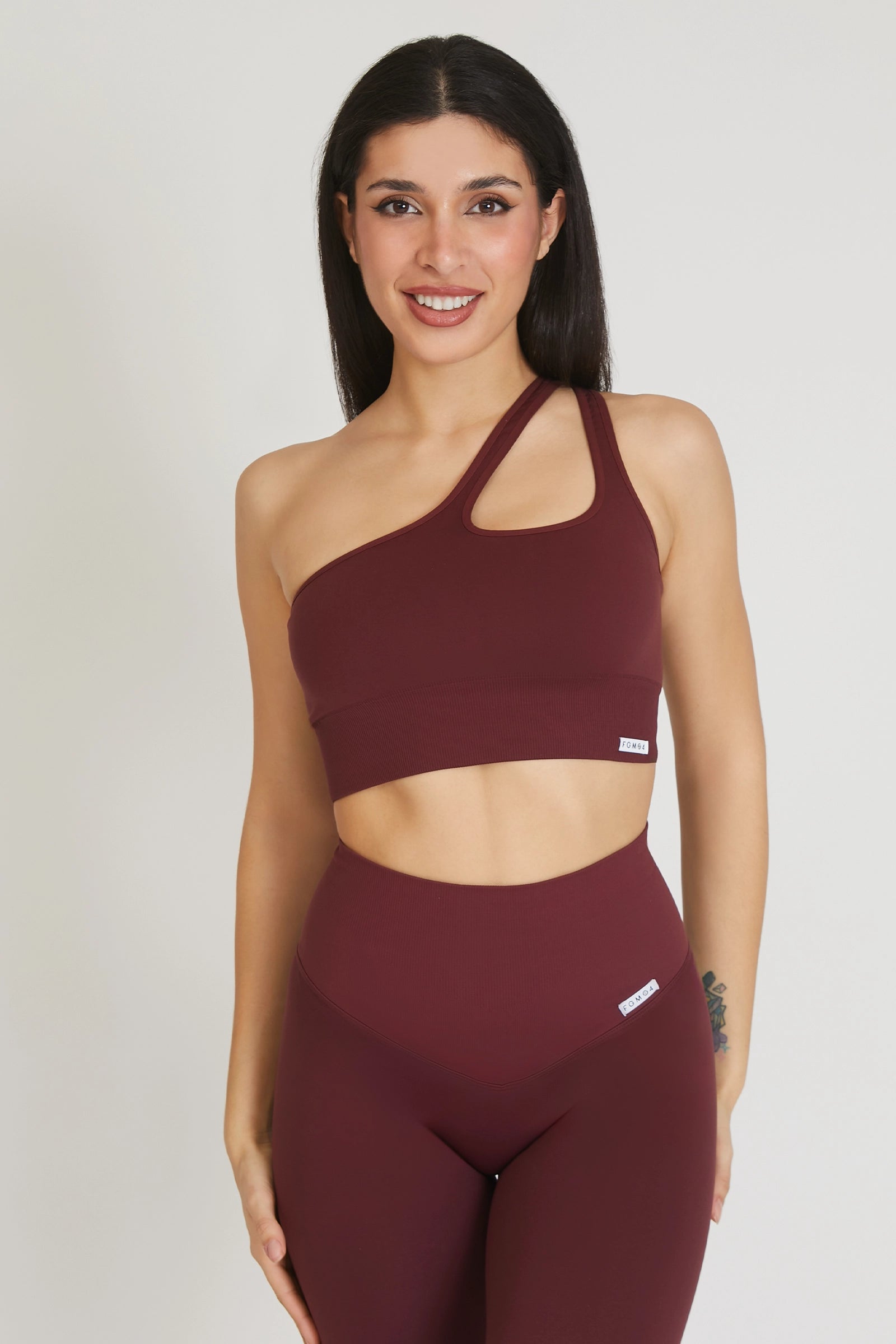 Top sportivo Monospalla Merlot - FGM04 - Maglie e Top - fgm04