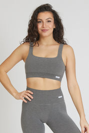 Top sportivo con spalline larghe Essence BambùFIR Stone Scuro - FGM04 - Maglie e Top - fgm04