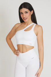 Top sportivo Monospalla Bianco - FGM04 - Maglie e Top - fgm04