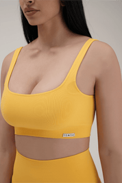 Top sportivo con spalline larghe Gym Fashion Giallo Lemon - FGM04 - OFFERTE SPECIALI - fgm04