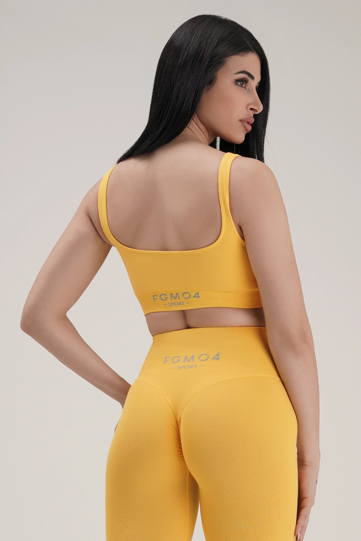 Top sportivo con spalline larghe Gym Fashion Giallo Lemon - FGM04 - OFFERTE SPECIALI - fgm04