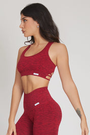 Top sportivo con spalline larghe incrociato schiena scoperta Pulsar Rosso - FGM04 - Maglie e Top - fgm04