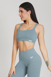 Top sportivo con spalline larghe Gym Fashion Azzurro Arona - FGM04 - Maglie e Top - fgm04