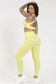 Top sportivo con schiena scoperta scollo all’americana Olimpia Lemon Verbena - FGM04 - Maglie e Top - fgm04