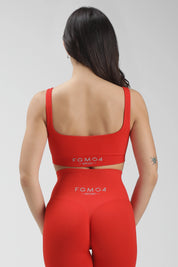 Top sportivo con spalline larghe Gym Fashion Rosso Fiamma - FGM04 - OFFERTE SPECIALI - fgm04