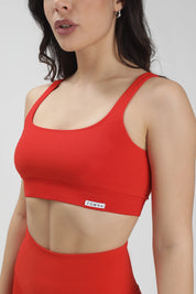 Top sportivo con spalline larghe Gym Fashion Rosso Fiamma - FGM04 - OFFERTE SPECIALI - fgm04