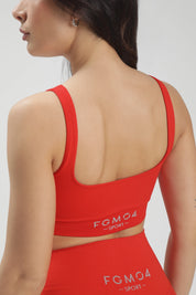 Top sportivo con spalline larghe Gym Fashion Rosso Fiamma - FGM04 - OFFERTE SPECIALI - fgm04