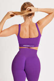 Top sportivo con spalline larghe Gym Fashion Violet - FGM04 - Maglie e Top - fgm04