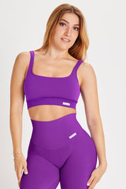 Top sportivo con spalline larghe Gym Fashion Violet - FGM04 - Maglie e Top - fgm04
