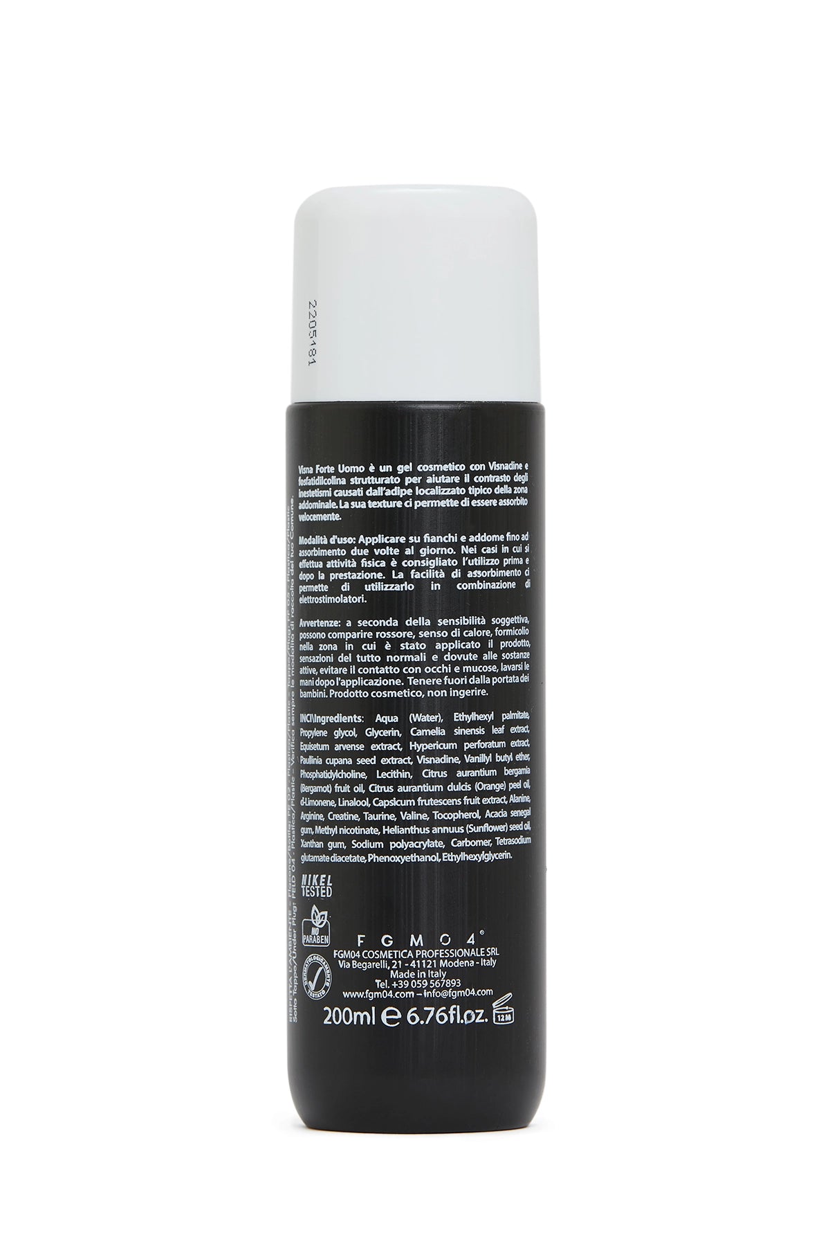 Visna Forte Gel Uomo 200 ml - FGM04 - CREME PER ADIPE - fgm04