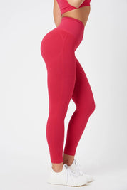 Leggings sportivi con tecnologia FIR push up con arricciatura a costine CALIPSO Magenta Costine - FGM04 - LEGGINGS ANTICELLULITE - fgm04