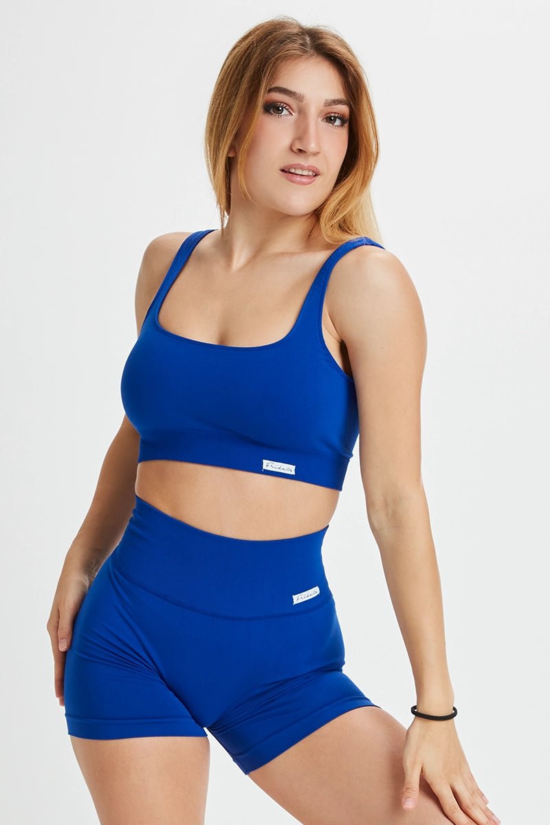 Top sportivo con spalline larghe Gym Fashion Blu Elettrico - FGM04 - Maglie e Top - fgm04