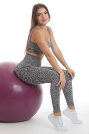 Leggings Push Up Wild Essence BambùFIR Grigio Chiaro