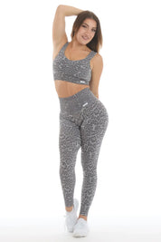 Leggings Push Up Wild Essence BambùFIR Grigio Chiaro