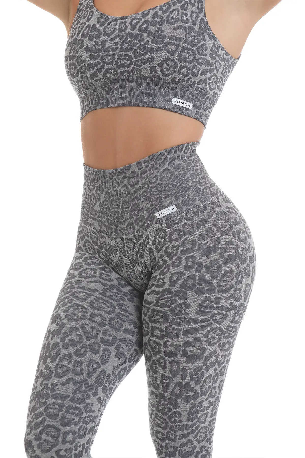 Leggings Push Up Wild Essence BambùFIR Grigio Chiaro