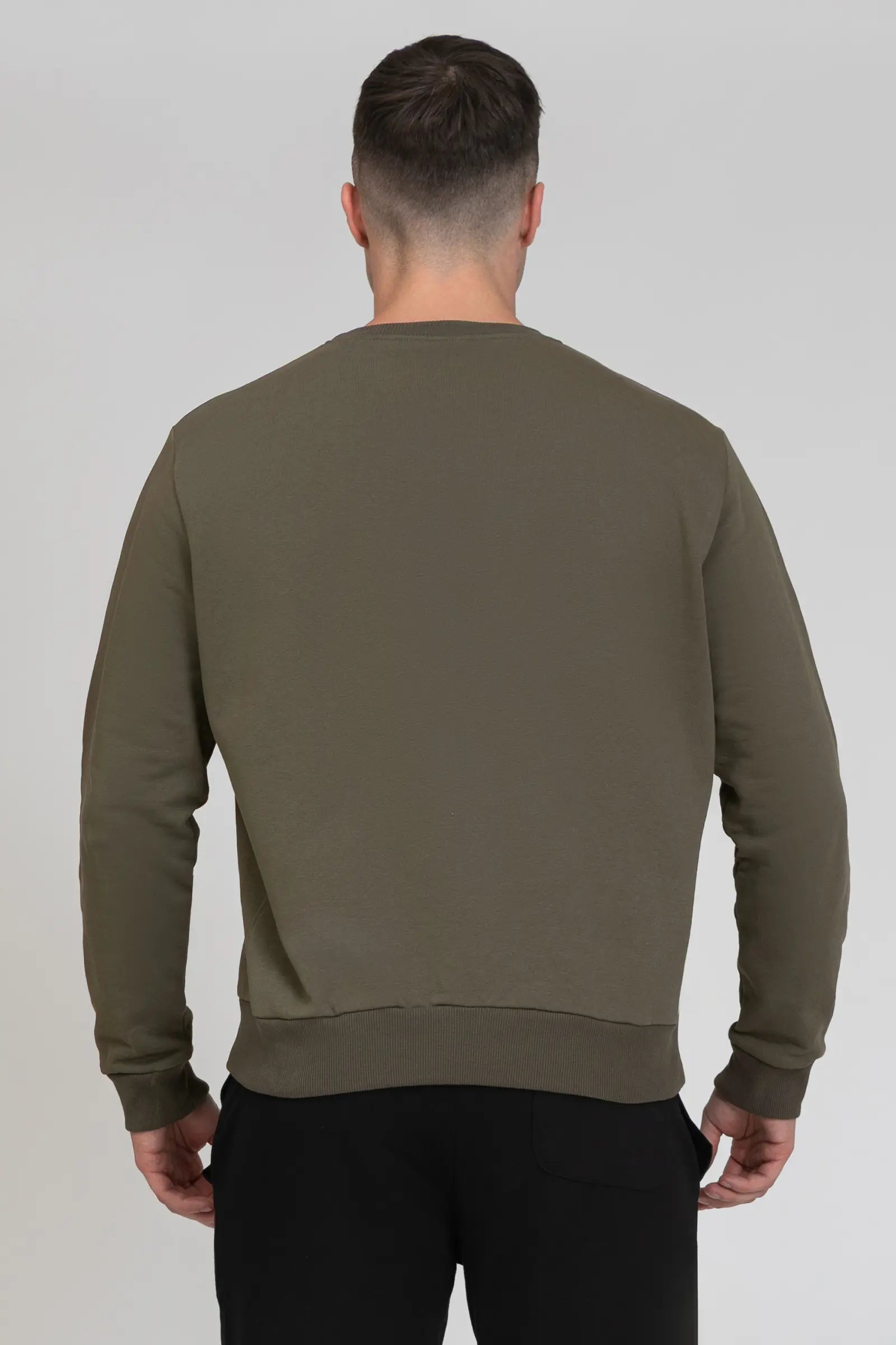 tuta sportiva in cotone oversize Felpa Ikonic FW 24/25 Verde Militare Uomo - FGM04 - Linea Ikonic Uomo - fgm04