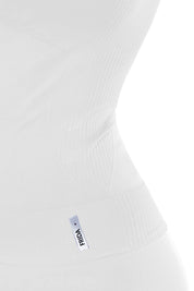 Canotta sportiva donna con tecnologia FIR Top Lungo Gym Fashion Bianco - FGM04 - Maglie e Top - fgm04
