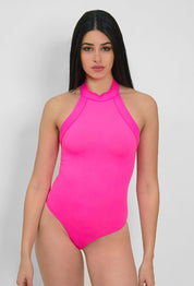 Body sportivo con tecnologia FIR modello a perizoma Frida Luxury Pink Fluo - FGM04 - OFFERTE SPECIALI - fgm04