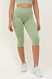 Pinocchietti sportivi con tecnologia FIR push up con arricciatura PUSH - UP Verde Pistacchio - FGM04 - OFFERTE SPECIALI - fgm04