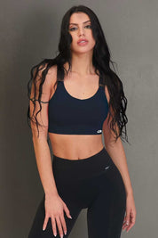 Top sportivo con spalline larghe Denise Blu Notte - FGM04 - Maglie e Top - fgm04