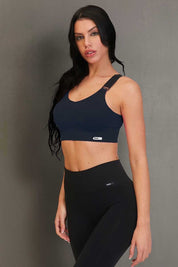 Top sportivo con spalline larghe Denise Blu Notte - FGM04 - Maglie e Top - fgm04