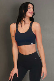 Top sportivo con spalline larghe Denise Blu Notte - FGM04 - Maglie e Top - fgm04